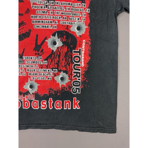 Vintage Y2K Velvet Revolver Tour Concert Promo Hoobastank Contraband Black Tee - Picture 10 of 15